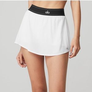 Alo Yoga Match Point Tennis Skirt White Size M